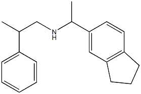 [1-(2,3-dihydro-1H-inden-5-yl)ethyl](2-phenylpropyl)amine Struktur