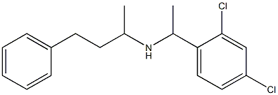 [1-(2,4-dichlorophenyl)ethyl](4-phenylbutan-2-yl)amine Struktur