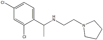 [1-(2,4-dichlorophenyl)ethyl][2-(pyrrolidin-1-yl)ethyl]amine Struktur