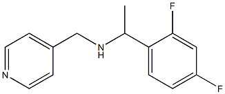 [1-(2,4-difluorophenyl)ethyl](pyridin-4-ylmethyl)amine Struktur