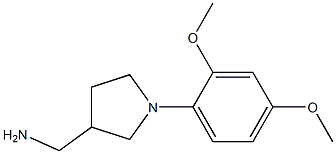 [1-(2,4-dimethoxyphenyl)pyrrolidin-3-yl]methylamine Struktur