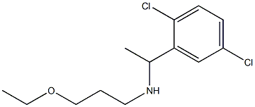 [1-(2,5-dichlorophenyl)ethyl](3-ethoxypropyl)amine Struktur