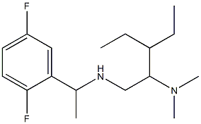 [1-(2,5-difluorophenyl)ethyl][2-(dimethylamino)-3-ethylpentyl]amine Struktur