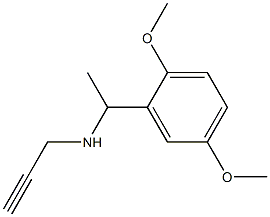 [1-(2,5-dimethoxyphenyl)ethyl](prop-2-yn-1-yl)amine Struktur