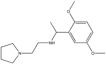 [1-(2,5-dimethoxyphenyl)ethyl][2-(pyrrolidin-1-yl)ethyl]amine Struktur