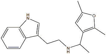 [1-(2,5-dimethylfuran-3-yl)ethyl][2-(1H-indol-3-yl)ethyl]amine Struktur