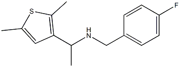 [1-(2,5-dimethylthiophen-3-yl)ethyl][(4-fluorophenyl)methyl]amine Struktur