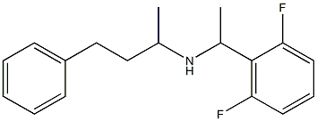 [1-(2,6-difluorophenyl)ethyl](4-phenylbutan-2-yl)amine Struktur