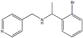 [1-(2-bromophenyl)ethyl](pyridin-4-ylmethyl)amine Struktur