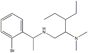 [1-(2-bromophenyl)ethyl][2-(dimethylamino)-3-ethylpentyl]amine Struktur