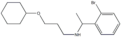 [1-(2-bromophenyl)ethyl][3-(cyclohexyloxy)propyl]amine Struktur