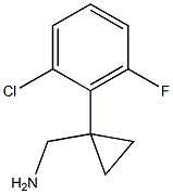 [1-(2-chloro-6-fluorophenyl)cyclopropyl]methanamine Struktur