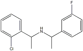 [1-(2-chlorophenyl)ethyl][1-(3-fluorophenyl)ethyl]amine Struktur