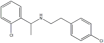 [1-(2-chlorophenyl)ethyl][2-(4-chlorophenyl)ethyl]amine Struktur