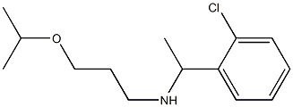 [1-(2-chlorophenyl)ethyl][3-(propan-2-yloxy)propyl]amine Struktur