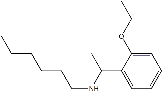 [1-(2-ethoxyphenyl)ethyl](hexyl)amine Struktur