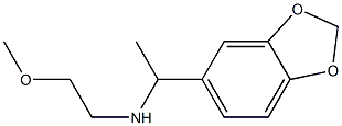 [1-(2H-1,3-benzodioxol-5-yl)ethyl](2-methoxyethyl)amine Struktur