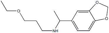 [1-(2H-1,3-benzodioxol-5-yl)ethyl](3-ethoxypropyl)amine Struktur