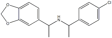 [1-(2H-1,3-benzodioxol-5-yl)ethyl][1-(4-chlorophenyl)ethyl]amine Struktur