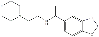 [1-(2H-1,3-benzodioxol-5-yl)ethyl][2-(morpholin-4-yl)ethyl]amine Struktur