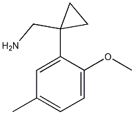 [1-(2-methoxy-5-methylphenyl)cyclopropyl]methanamine Struktur