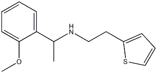 [1-(2-methoxyphenyl)ethyl][2-(thiophen-2-yl)ethyl]amine Struktur