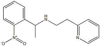 [1-(2-nitrophenyl)ethyl][2-(pyridin-2-yl)ethyl]amine Struktur