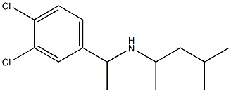 [1-(3,4-dichlorophenyl)ethyl](4-methylpentan-2-yl)amine Struktur