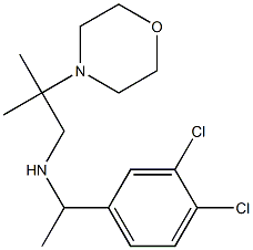 [1-(3,4-dichlorophenyl)ethyl][2-methyl-2-(morpholin-4-yl)propyl]amine Struktur