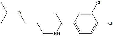 [1-(3,4-dichlorophenyl)ethyl][3-(propan-2-yloxy)propyl]amine Struktur