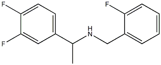 [1-(3,4-difluorophenyl)ethyl][(2-fluorophenyl)methyl]amine Struktur