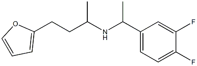 [1-(3,4-difluorophenyl)ethyl][4-(furan-2-yl)butan-2-yl]amine Struktur