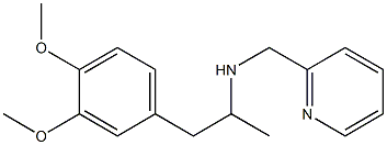 [1-(3,4-dimethoxyphenyl)propan-2-yl](pyridin-2-ylmethyl)amine Struktur