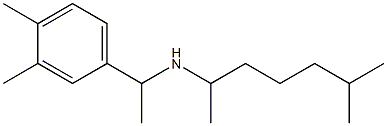 [1-(3,4-dimethylphenyl)ethyl](6-methylheptan-2-yl)amine Struktur