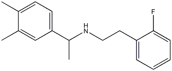 [1-(3,4-dimethylphenyl)ethyl][2-(2-fluorophenyl)ethyl]amine Struktur