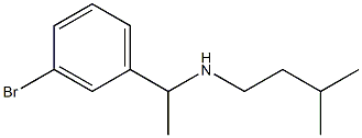 [1-(3-bromophenyl)ethyl](3-methylbutyl)amine Struktur