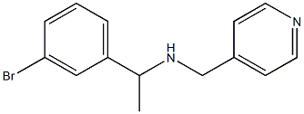 [1-(3-bromophenyl)ethyl](pyridin-4-ylmethyl)amine Struktur