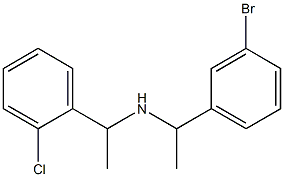 [1-(3-bromophenyl)ethyl][1-(2-chlorophenyl)ethyl]amine Struktur