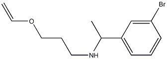 [1-(3-bromophenyl)ethyl][3-(ethenyloxy)propyl]amine Struktur