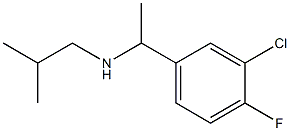 [1-(3-chloro-4-fluorophenyl)ethyl](2-methylpropyl)amine Struktur