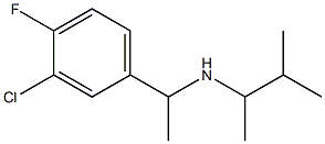 [1-(3-chloro-4-fluorophenyl)ethyl](3-methylbutan-2-yl)amine Struktur