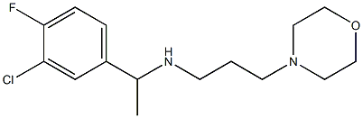 [1-(3-chloro-4-fluorophenyl)ethyl][3-(morpholin-4-yl)propyl]amine Struktur