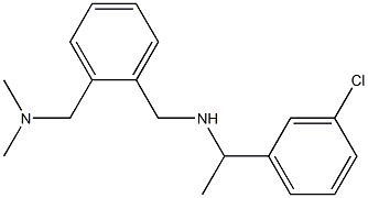 [1-(3-chlorophenyl)ethyl]({2-[(dimethylamino)methyl]phenyl}methyl)amine Struktur