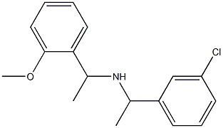 [1-(3-chlorophenyl)ethyl][1-(2-methoxyphenyl)ethyl]amine Struktur