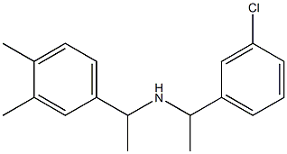 [1-(3-chlorophenyl)ethyl][1-(3,4-dimethylphenyl)ethyl]amine Struktur