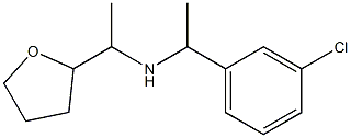 [1-(3-chlorophenyl)ethyl][1-(oxolan-2-yl)ethyl]amine Struktur