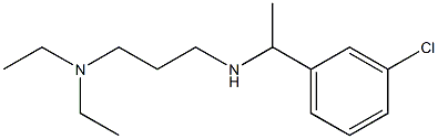 [1-(3-chlorophenyl)ethyl][3-(diethylamino)propyl]amine Struktur