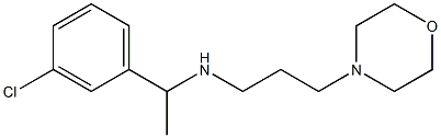 [1-(3-chlorophenyl)ethyl][3-(morpholin-4-yl)propyl]amine Struktur