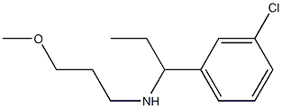 [1-(3-chlorophenyl)propyl](3-methoxypropyl)amine Struktur