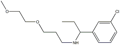 [1-(3-chlorophenyl)propyl][3-(2-methoxyethoxy)propyl]amine Struktur